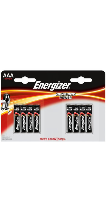 Baterie Energizer Alkaline Power AAA, LR03, mikrotužková, 1,5V, blistr 8 ks