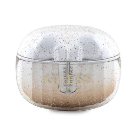 Guess Glitter Gradient TWS Bezdrátová Sluchátka Gold