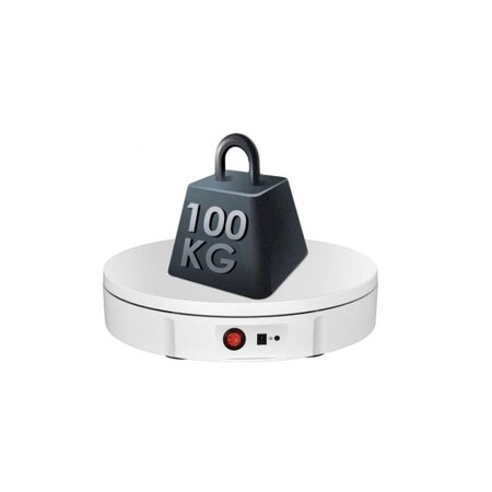 Otočný stojan pro 360° fotografie - nosnost 100 kg - bílá