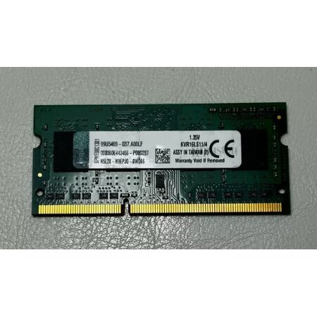 Kingston 8GB DDR3 1600MHz CL 11 SODIMM PN: 9905428-196.A00LF