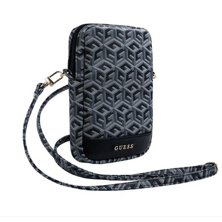 Guess PU G Cube Wallet Phone Bag Zipper, černá