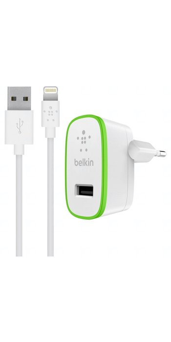 BELKIN BOOST UP USB nabíječka a Lightning kabel, 2.4A, bílá