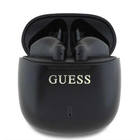 Guess Printed Classic Logo TWS Bezdrátová Sluchátka Black