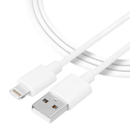 Tactical Smooth Thread Cable USB-A/Lightning 0.3m White