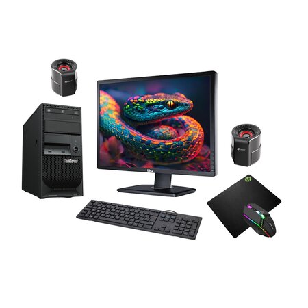 PC sestava Lenovo ThinkServer TS150 Tower + 24“ Dell UltraSharp + příslušenství