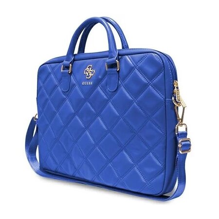 Guess Quilted 4G Computer Bag 16" Blue