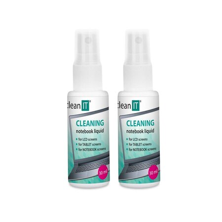 Clean IT Čisticí roztok na obrazovky s utěrkou - 2 x 30ml