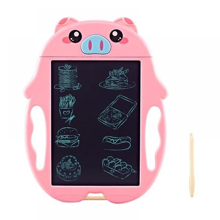 Dětská kreslící podložka - Kids LCD Drawing board K2, 9", - růžová