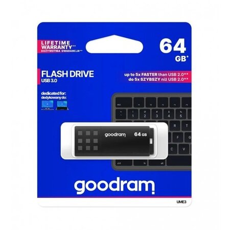 GOODRAM UME3 USB 3.0 Flash disk 64GB - černá