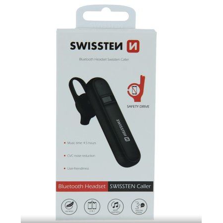 BLUETOOTH HEADSET SWISSTEN CALLER ČERNÝ