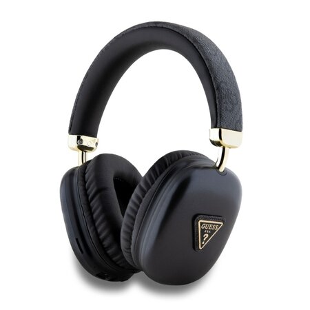 Guess PU Leather 4G Triangle Logo Bluetooth Stereo Headphone Black