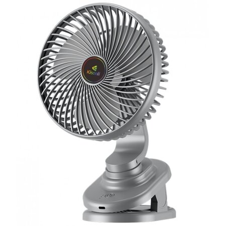 Přenosný ventilátor Kisonli F104, 1200mAh – šedá