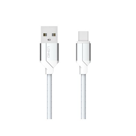LDNIO datový kabel USB-C - 1m - bílý