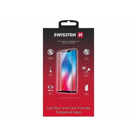 Ochranné sklo Swissten Case friendly pro Apple iPhone 12 mini - černé