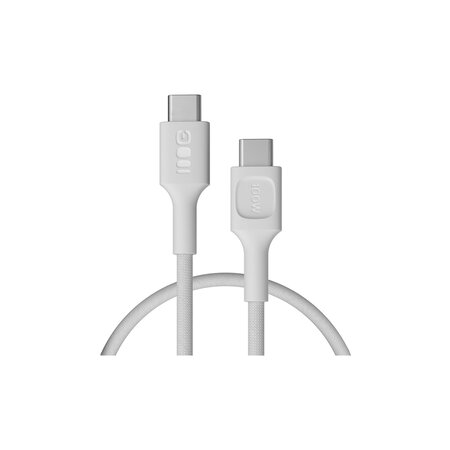 Green Cell USB-C kabel 100W, Power stream fast charging, 0.3 m, bílá