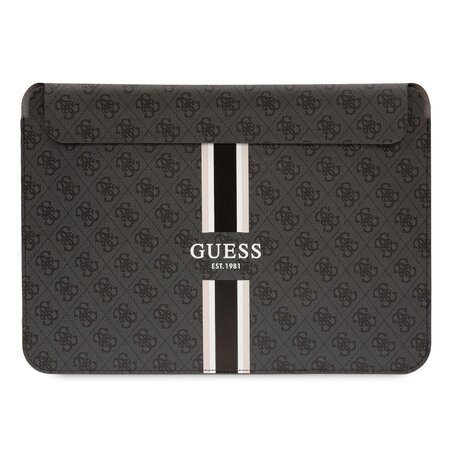 Guess PU 4G Printed Stripes Computer Sleeve 13/14" černý