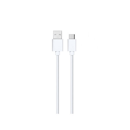 Datový kabel DeTech, USB - C, bílý