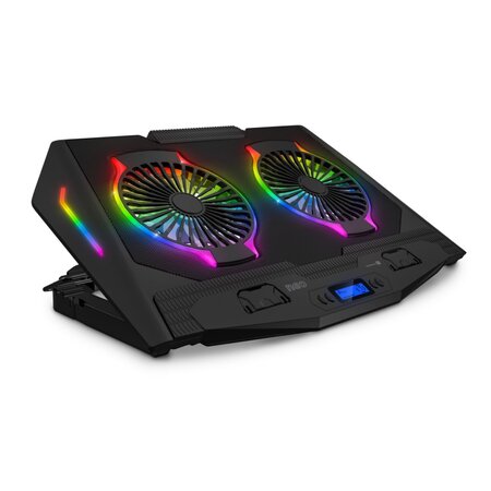 Connect IT NEO RGB chladicí podložka pod notebook - černá
