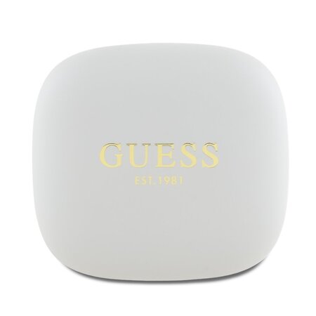 Guess Satin Classic Logo OWS Bezdrátová Sluchátka Béžová