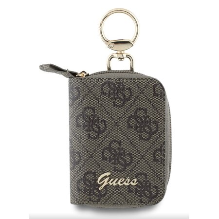 Guess PU 4G Script Logo Klíčenka Brown