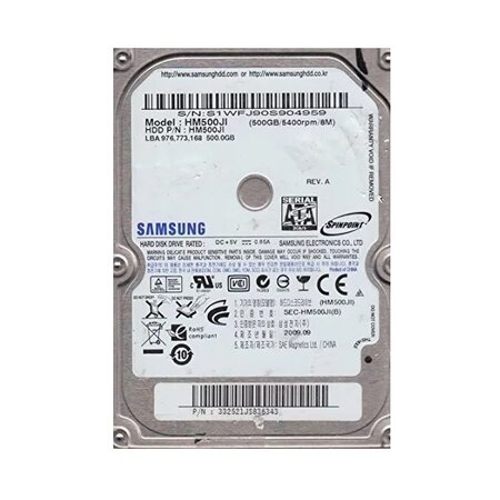 Samsung 500GB 2,5 SATA HDD