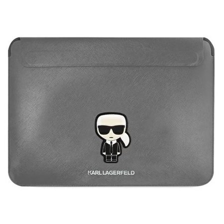 Karl Lagerfeld Saffiano Ikonik Computer pouzdro 13/14" Silver