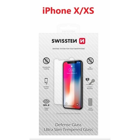 OCHRANNÉ TEMPEROVANÉ SKLO SWISSTEN APPLE IPHONE X/XS RE 2,5D