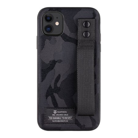 Tactical Camo Troop Drag Strap Kryt pro Apple iPhone 11 Black