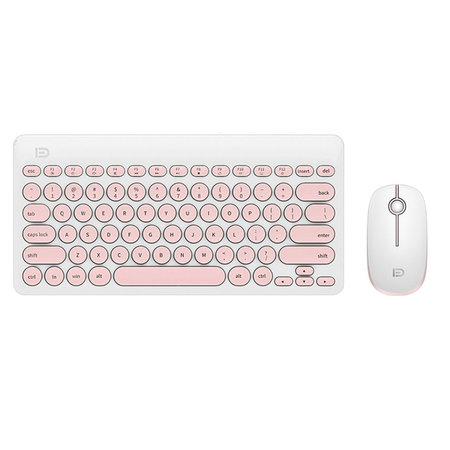 Set klávesnice s myší IK6620 EN - růžová