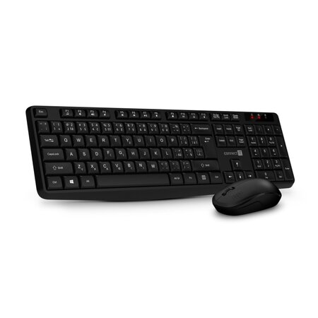 Connect IT OfficeBase Wireless Combo bezdrátová černá klávesnice + myš - černá