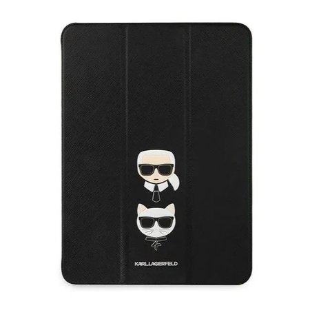 Karl Lagerfeld and Choupette Head Saffiano Pouzdro pro iPad Pro 12.9