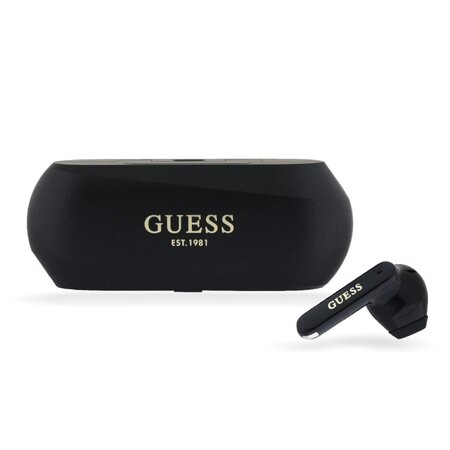 Guess Elongated Metallic ENC TWS Bezdrátová Sluchátka Black