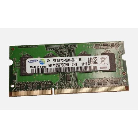 Samsung 2GB DDR3 PC10600 1333MHz SODIMM CL9