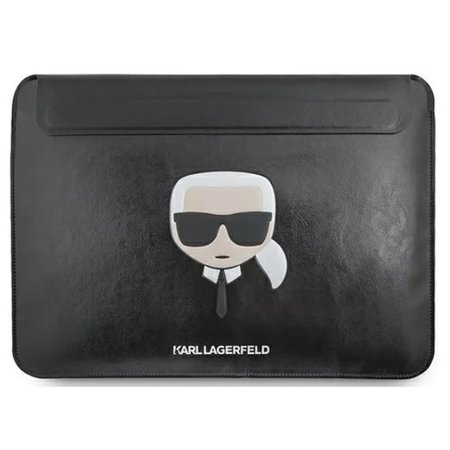 Karl Lagerfeld Head Embossed Computer pouzdro 16" Black