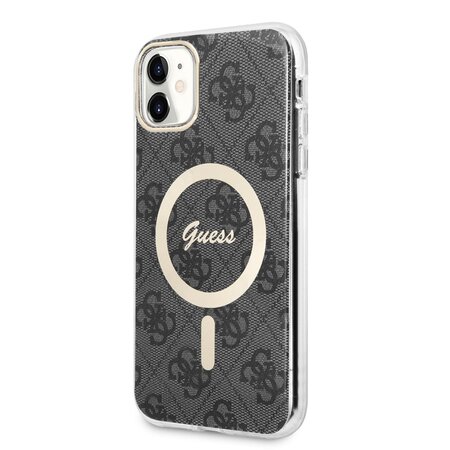 Guess IML 4G MagSafe Zadní Kryt pro iPhone 11 Black