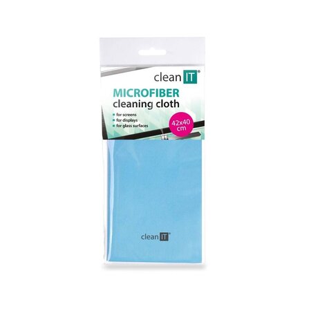 Clean IT Čisticí utěrka z mikrovlákna, velká - světle modrá
