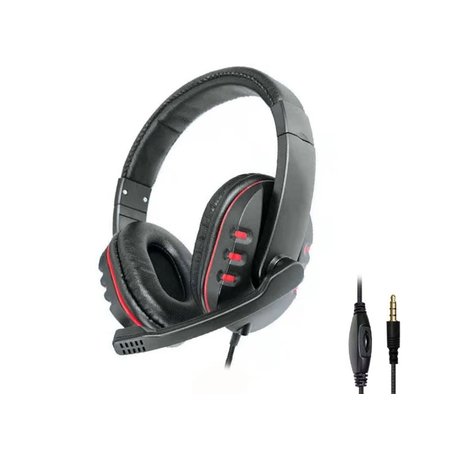 Drátový headset P30 s mikrofonem - černý