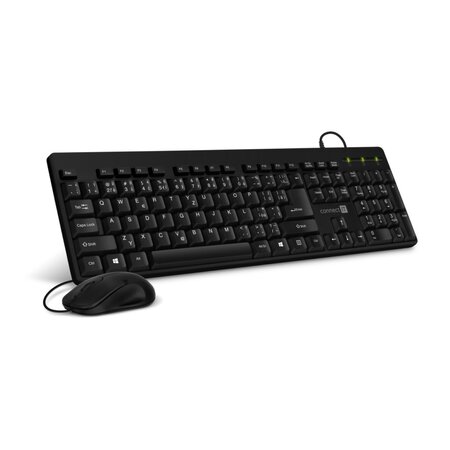 Connect IT Combo drátová klávesnice + myš, CZ/SK - černá