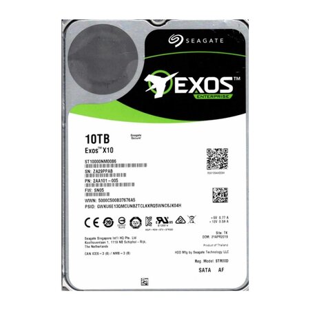 Seagate 10TB 3,5" HDD, PN:2AA101-005