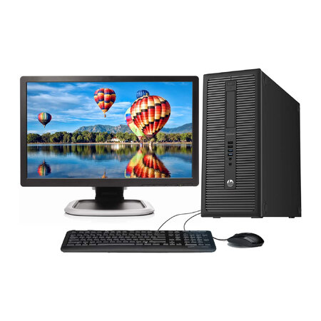 Výhodná kancelářská PC sestava HP EliteDesk 800 G1 Tower Intel Core i5 / 8 GB RAM / 256 GB SSD / DVD-RW / Windows 10 + 22" FHD monitor !
