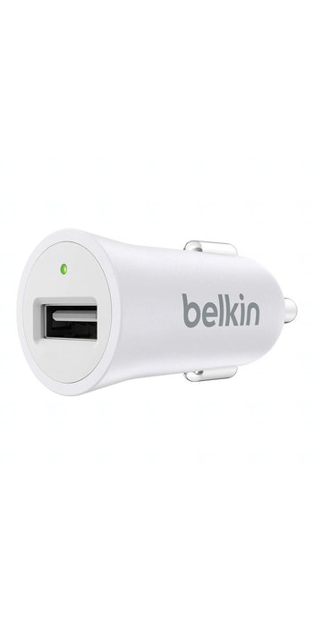 BELKIN MIXIT UP USB autonabíječka, 2.4A, bílá (bez kabelu)