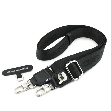 Karl Lagerfeld Universal Crossbody popruh Karl Patch - černá