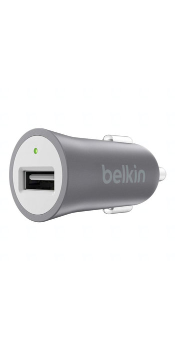 BELKIN MIXIT UP USB autonabíječka, 2.4A, šedá (bez kabelu)