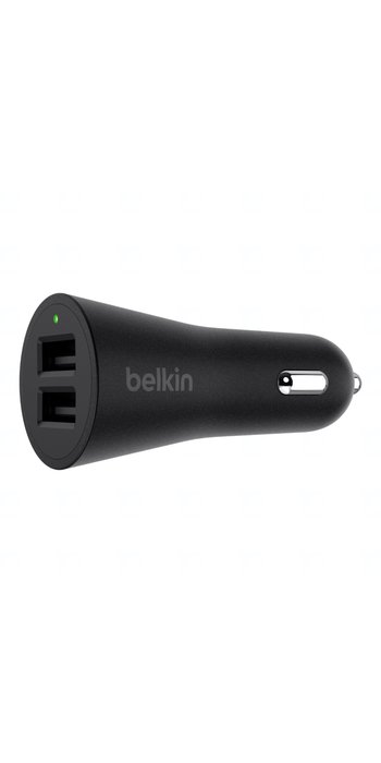 BELKIN 2x USB autonabíječka, 2x2.4A, černá (bez kabelu)