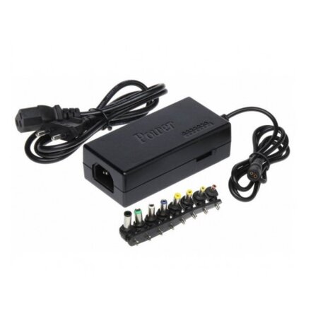 Univerzální napájecí adaptér pro notebooky, 12-24V, 4.5A, 96W - 8 různých konektorů