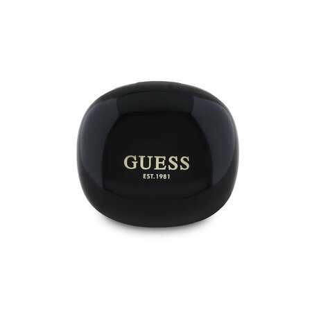 Guess Glossy Classic Logo TWS Bezdrátová Sluchátka Černá