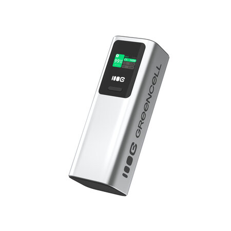Green Cell PowerPlay Ultra powerbanka 25200 mAh, 140W, 2xUSB-C + USB-A, LCD displej, černá