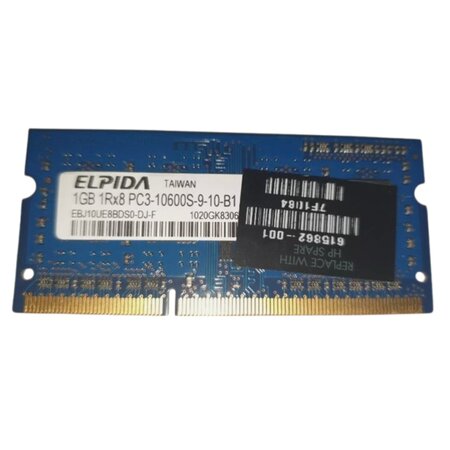 Elpida 1GB DDR3 PC10600 1333MHz SODIMM CL9