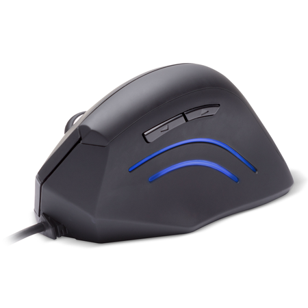 Connect IT For Health ergonomická vertikální drátová myš - černá