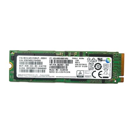 Samsung 512GB NVMe M.2 SSD 2280